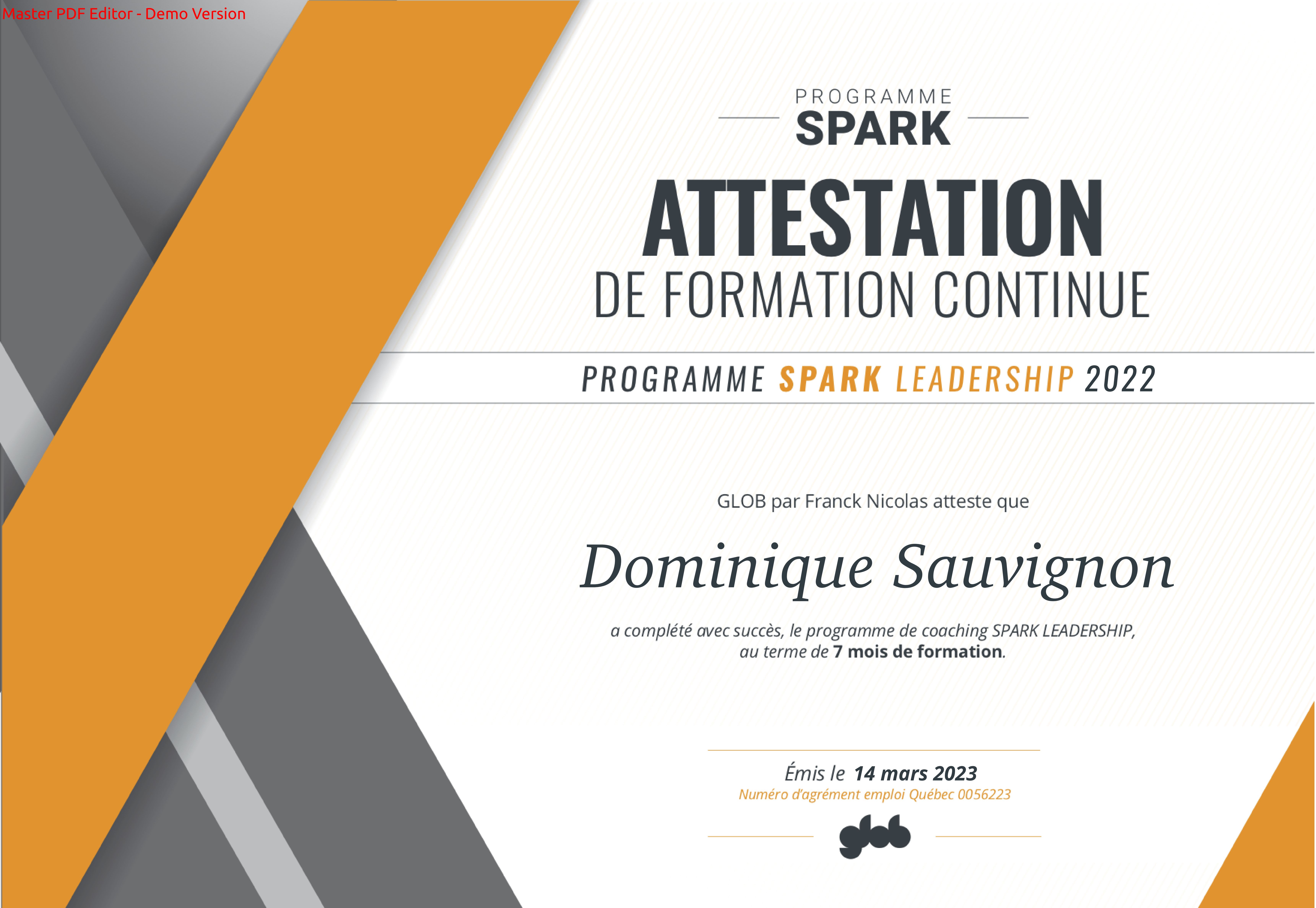 Programme Spark 2022