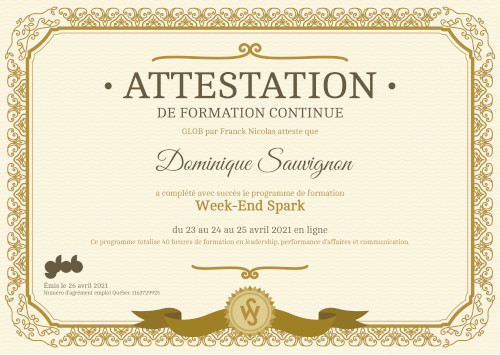 WES Virtuel - Diplôme